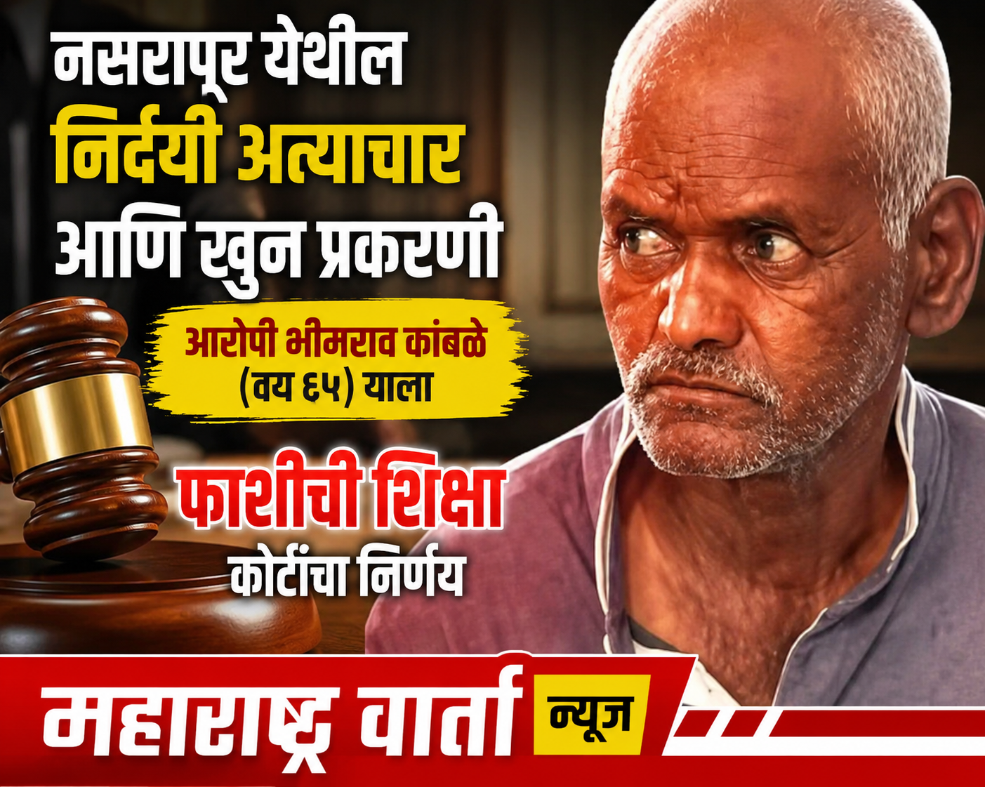 नसरापूरच्या नराधमाला फाशीच!