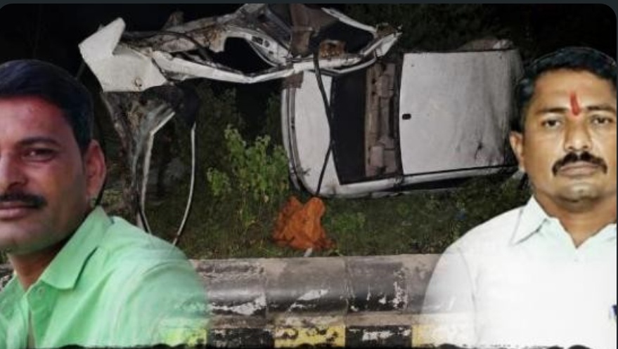 भरधाव कार पुलाच्या कठड्यावर आदळली; दोन जण जागीच ठार, एक गंभीर